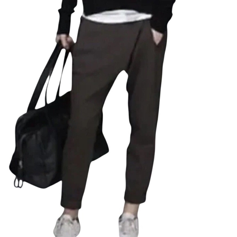 Lululemon Athletica Wrap Front Tapered Pants Black‎ Size 8 High Rise Yoga